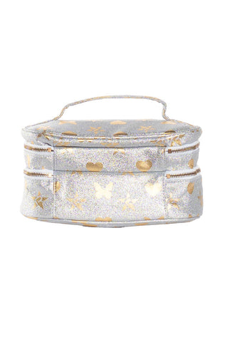 Mixed Metals Rebel Glam & Go Travel Case with White Zipper
