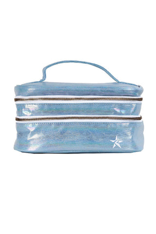 Luster in Cloud Rebel Glam & Go Travel Case with White Zipper