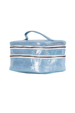 Luster in Cloud Rebel Glam & Go Travel Case with White Zipper