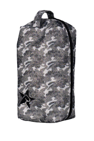 DiamondNet™ in Recon Camo Rebel Makeup Bag with Black Zipper