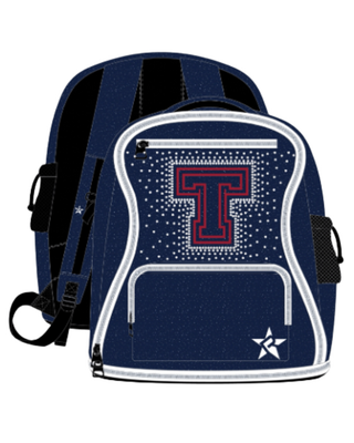 New Navy Sparkle Dream Bag Plus with White Zipper - Marana Youth Cheer