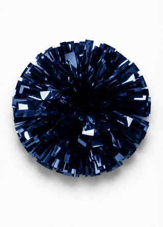 Individual Metallic Pom in Dark Navy Blue