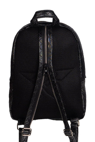 Quilted Sparkle Rebel Purse Bag with Black Zipper
