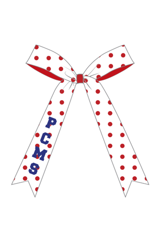 Rebel Charm Bow - Plainfield Community Middle School Cheer - IN