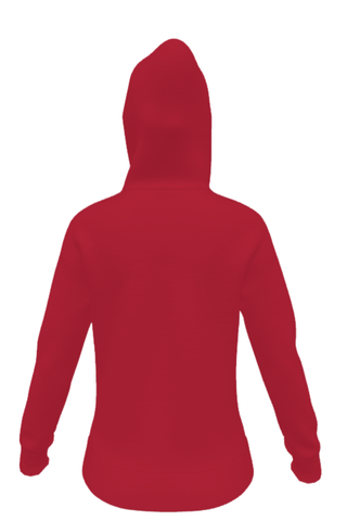 Zip-Up Hoodie in Red