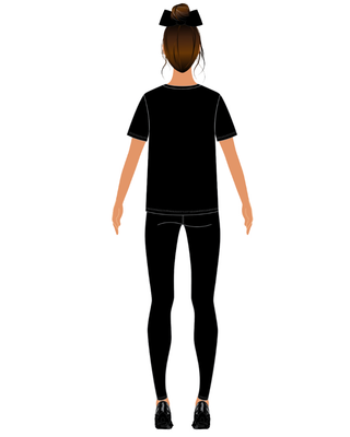 Unisex T-Shirt in Black - Riverside High School Cheer