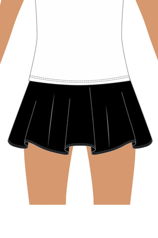 Flouncy Skirt in Black - Rockford Jr. Titans