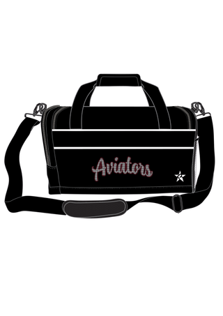 Rebel Retro Duffle Bag in Black - Cedar Valley Youth Cheer