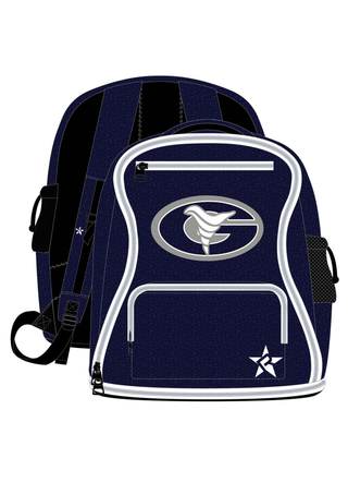 Mystic Navy Sparkle Dream Bag Plus With White Zipper - Grimsley High School
