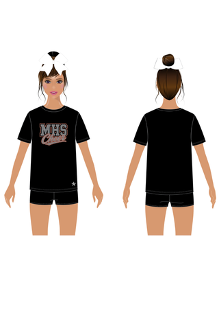 Unisex Tee Shirt in Black - Martinsburg High School- WV