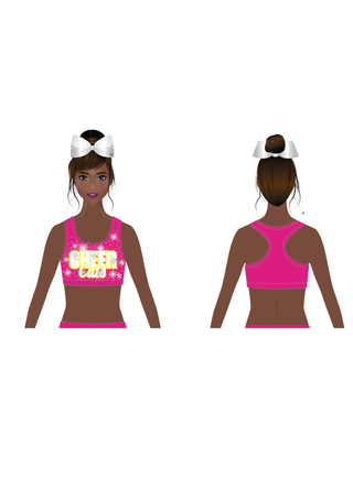 Sports Bra in Hot Pink - CheerCats Las Vegas