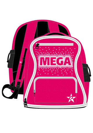 Hyper Pink DiamondNet™ Rebel Dream Bag Plus With White Zipper - Mega Cheer