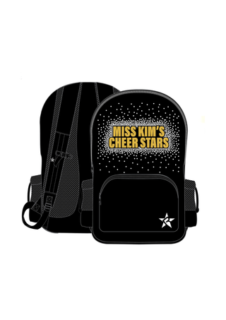 Rebel Raven Backpack in Black with Black Zipper - Miss Kim’s Dance and Cheer