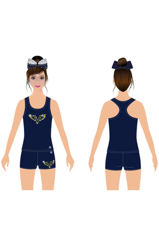 Compression Short in Navy Blue - Vernon Spirit Elite