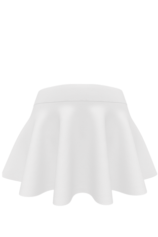Flouncy Skirt in White