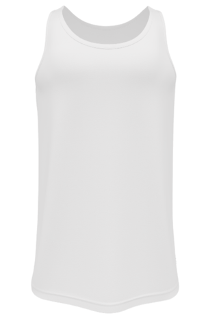 Mens Sport Tank in White