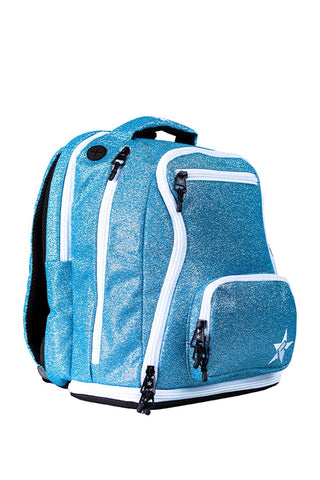 Arctic Blue Rebel Baby Dream Bag with White Zipper