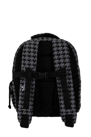 Black Houndstooth Baby Rebel Dream Bag with Black Zipper