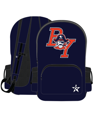 Rebel Satin Ravin Backpack in Navy Blue- BARTLETT YANCEY HIGH SCHOOL