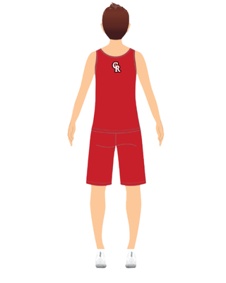 Boy Red Shorts Practice Wear - Cardinal Ritter High School Cheer - IN