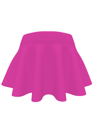 Flouncy Skirt in Hyper Pink