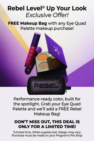 FREE Makeup Bag with any Eye Quad Palette makeup purchase!