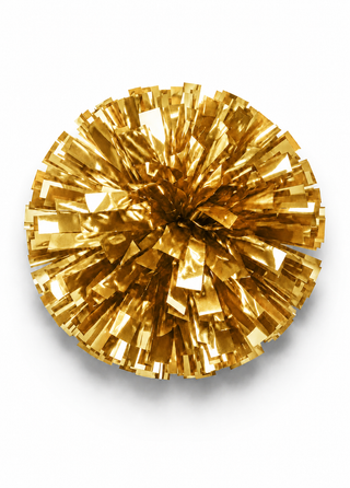 Individual Metallic Pom in Gold - 5 Inches