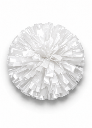 Individual Plastic Pom in White - Philip Simmons High - SC