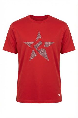 Rebel Crystal Star Tee — Red