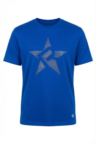 Rebel Crystal Star Tee — Royal Blue