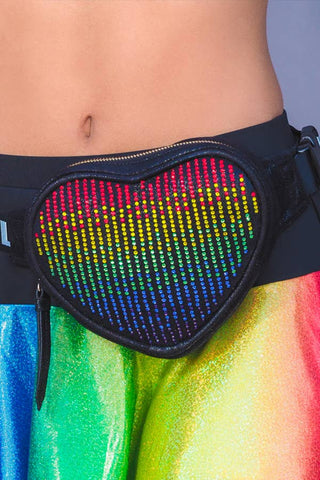 rainbow crystal kids fanny pack