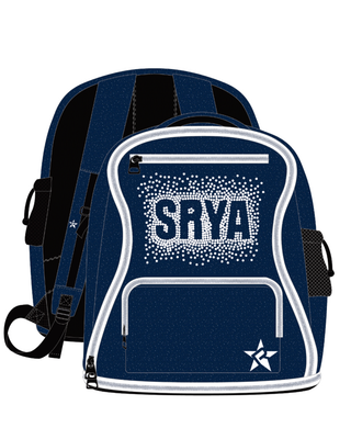 New Navy Sparkle Dream Bag Plus with White Zipper - SRYA- South River Youth Athletics